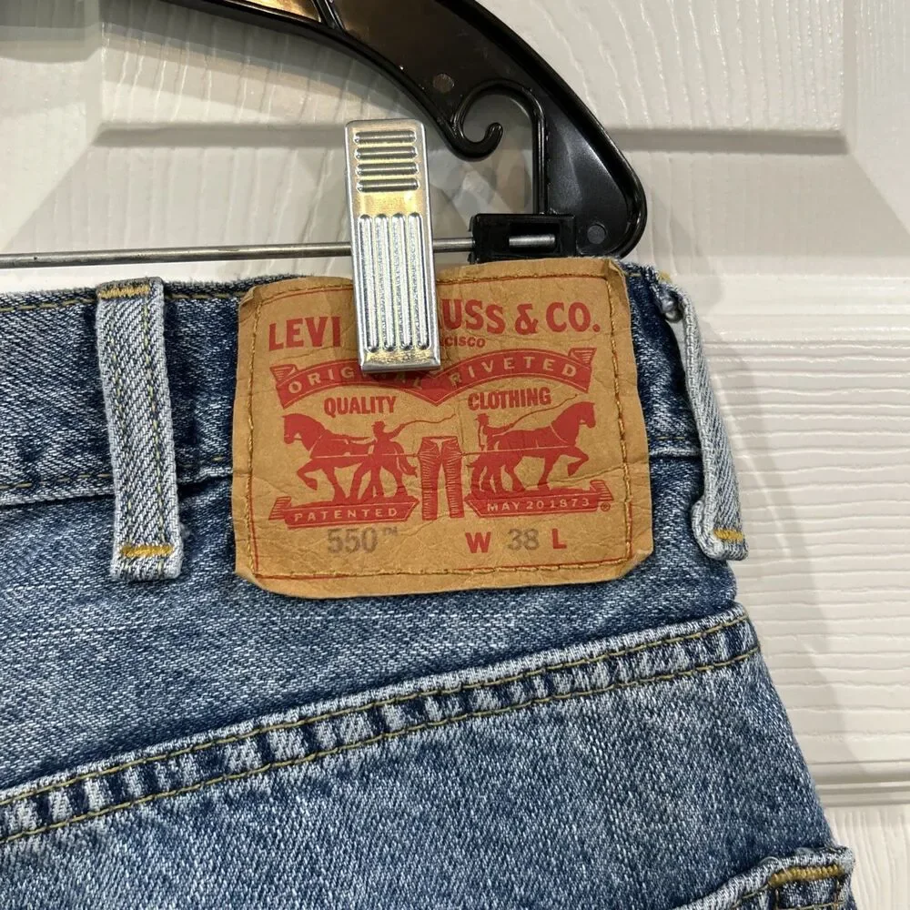 Levi Strauss Men's 550 Jeans Dungaree Shorts Men's 38 Levi's Denim 6.5
